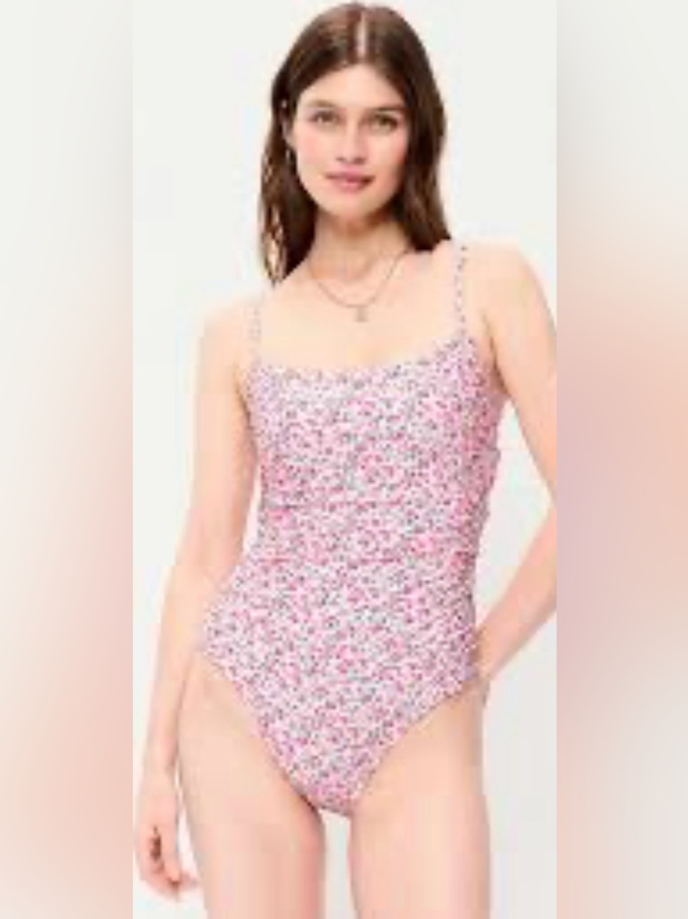 Old Navy Pink Floral One-Piece Swimsuit